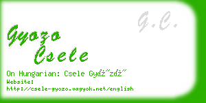 gyozo csele business card